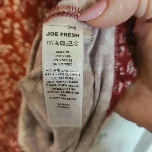 Joe  Fresh Women's Plus Size Viscose/Spandex Floral Maxi Skirt Size 1x - Picture 6 of 7